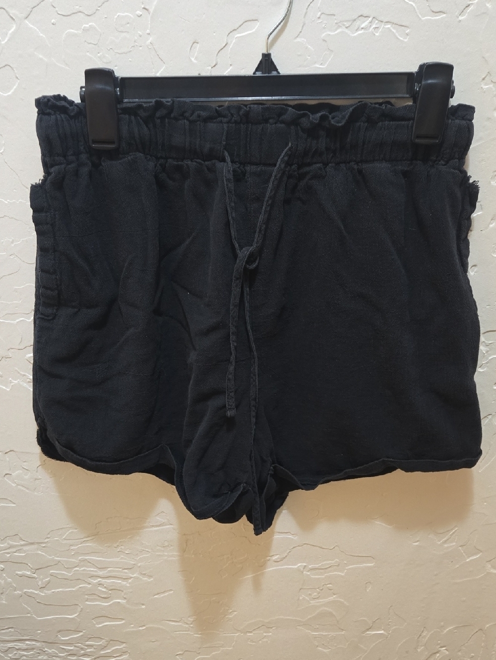 3/$10 Women's Black Casual Athletic Drawstring Shorts